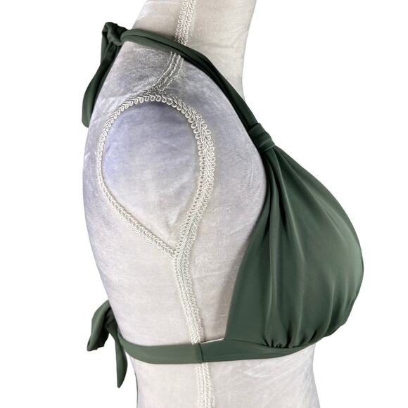 Balasami Bikini Top Retro Olive Green XL Lightly Padded New - Picture 6 of 14